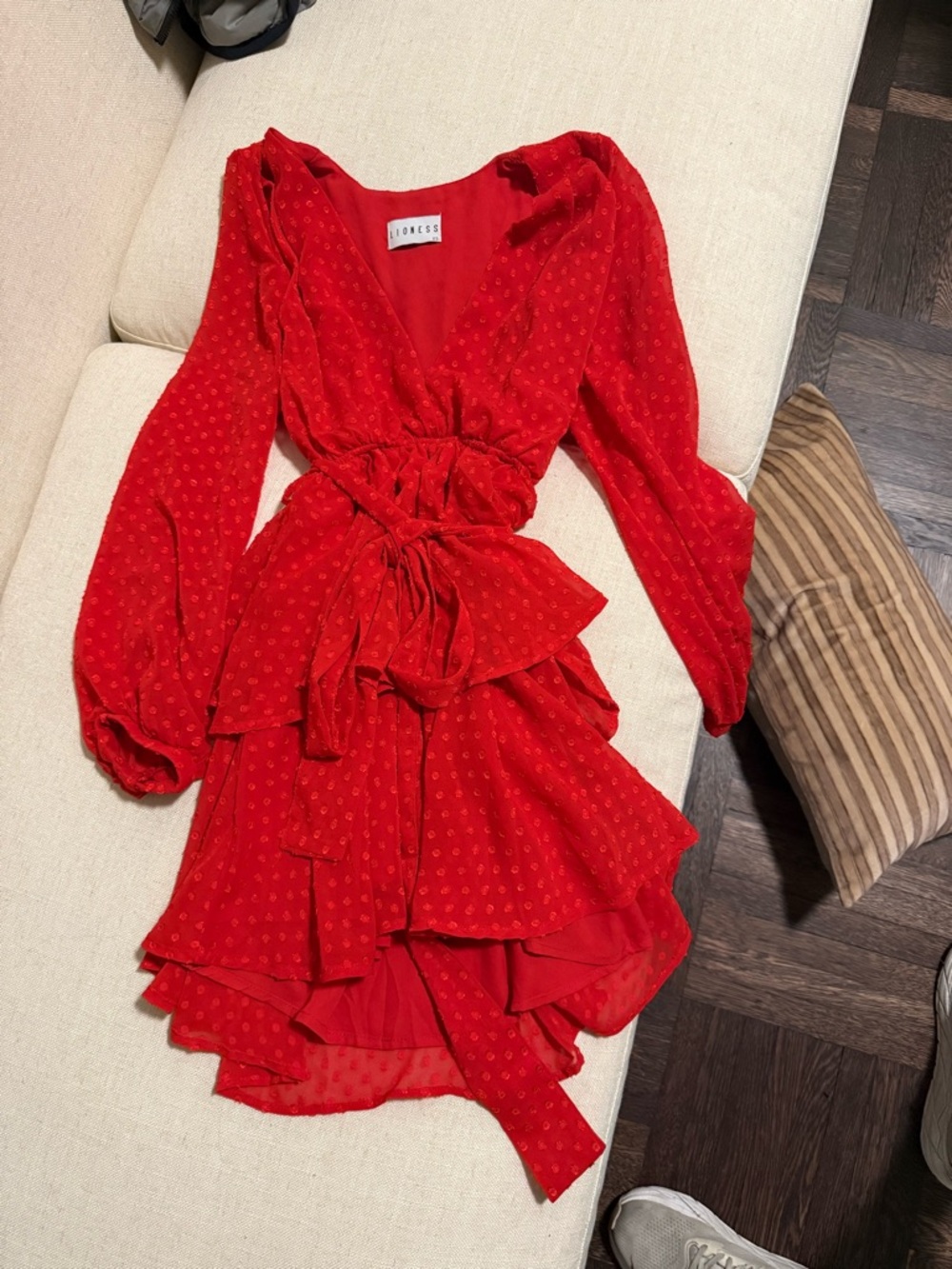 Lioness Red Polka Dot Dress